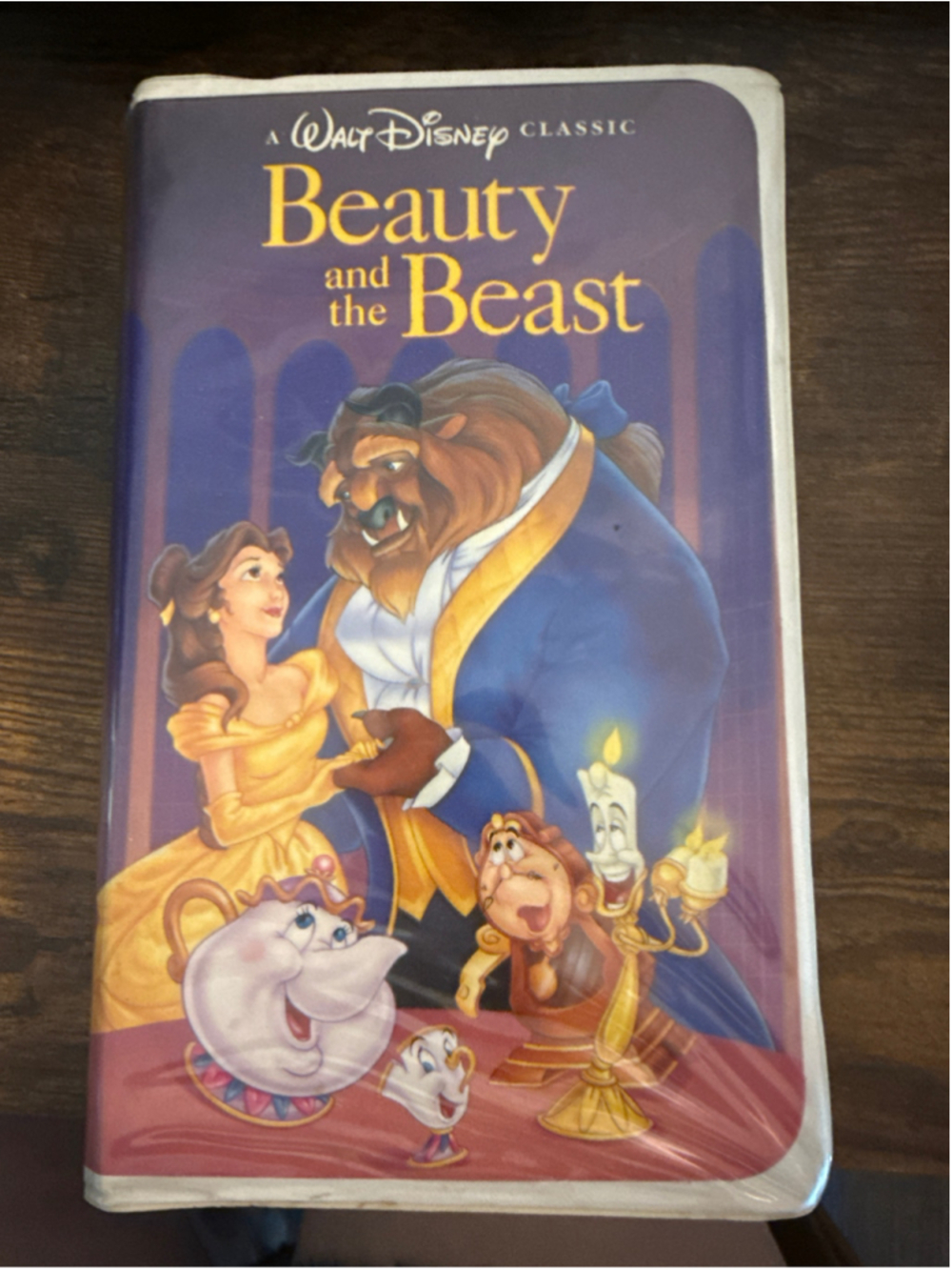 Vintage Disney Beauty and the Beast VHS Black Diamond Classic Clamshell
